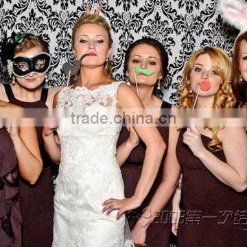 50pcs Party Photo Booth Props Moustache on A Stick Weddings Christmas Birthday Party photo-3
