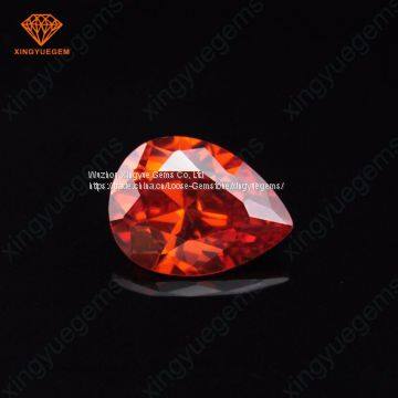 Wuzhou Wholesale Cubic Zirconia, Excellent Pear Cut Cubic Zirconia Stones,yellow Diamond Color cz Stone photo-3