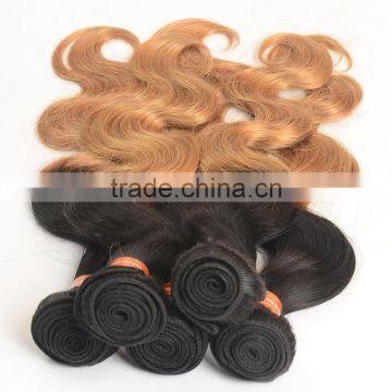 Wholease 1b/27 Color Sew in Human Hair Weave Ombre Hair , Brazilian Hair photo-5