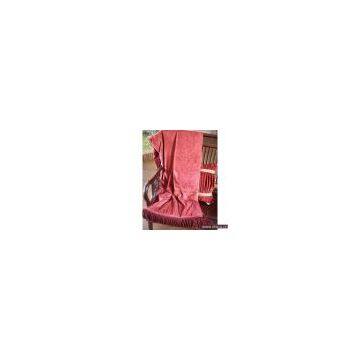 Sell Red Velvet Throw & Crushed Velvet Pillow
