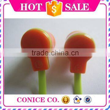 2015 Wholesale Silicone Plastic Plug in Ear Earbuds Stereo Handsfree Wired Microphone Earphones photo-6