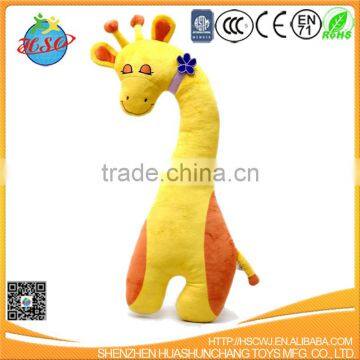 hot sales big plush giraffe body pillow plush pillow