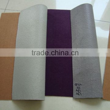 100%polyester ribbed carpet with anti slip backing,rubber backing