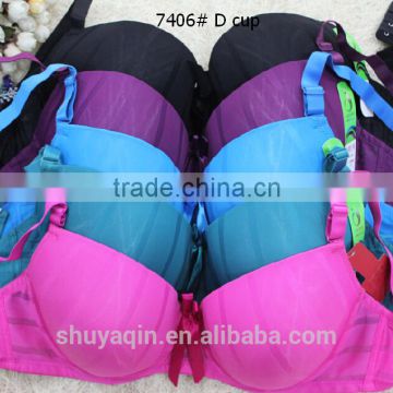 hot selling new design bigger cup size women sexy bra