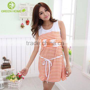 sleeveless fashion design ladies nursing dresses