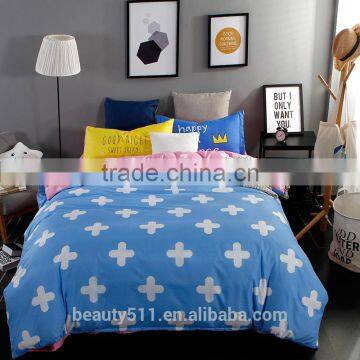 4pc good price duvet cover satin bed sheet BS299