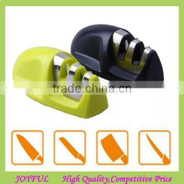 Two sided sharpening stone and professional knife sharpener