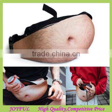 Adjustable Belt Fashion Dad BumBag Fake Hairy Belly Waist Pack Mens Fanny Dad Belly Bag