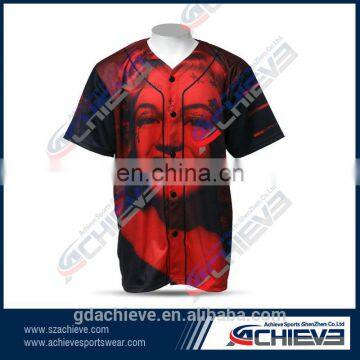 custom fashion polyester baseball uniform manufacturer