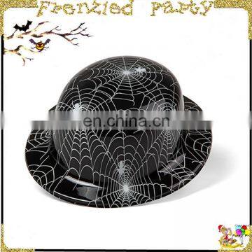 Wholesale black cobweb party pvc hat