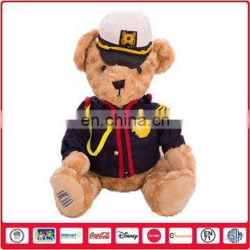 Stuffed Soft Toy Teddy Bear in Police Uniform