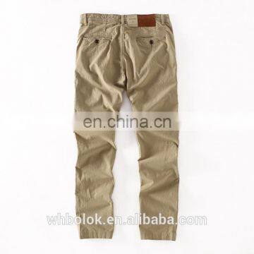 Men's Slub Cotton Pants Tapered Fit Casual Pants Mens Slim Fit Pants photo-3