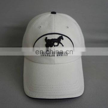 Washed caps white color material 100% cotton made in vietnam