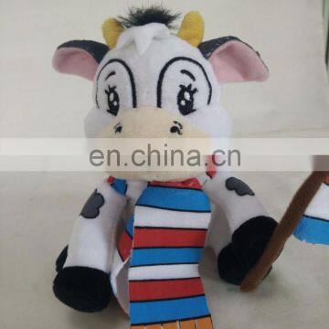 HI CE/ASTM/AZO standard custom purple cow stuffed toy animal toy plush