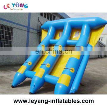 6 People Blue and White Water Inflatable Flying Fish for Tied for Adult as Water Game photo-3