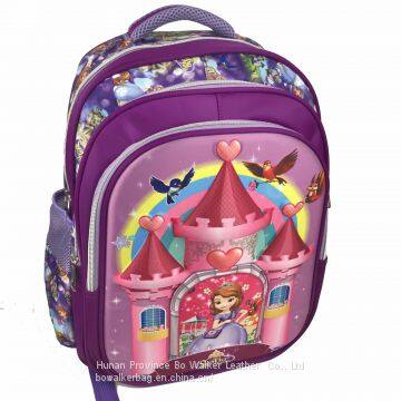 16 inch latest 3D EVA Beautiful Girls' school bag, teenager lightweighted backpack, large capacity shoulder bookbag