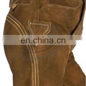 Bavarian Lederhosen, Kniebund Hosen, Men Ledersosen Trachten Lederhosen Leather Pants With Suspenders ( Bavarian Garments) photo-3