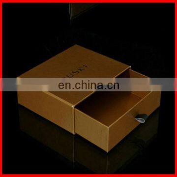 Pure Wood High Quality Cardboard Packaging Paper Drawer Gift Boxes For Belt Packing