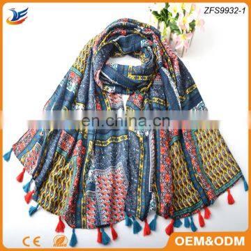 top selling products in alibaba hijab scarf with tassel