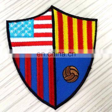 Custom foot sports club patches embroidery