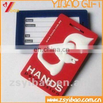 wholesale Custom logo PVC Luggage tag with various color