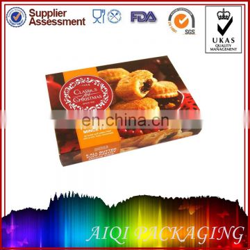 custom print packaging paper puff pastry box