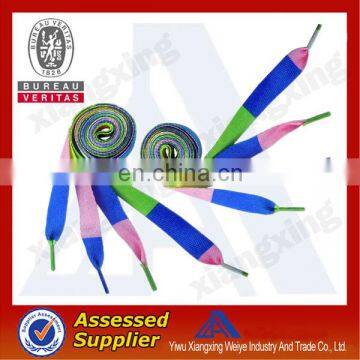 Polyester Material High Quality Tubular Custom Printed Shoelaces photo-3