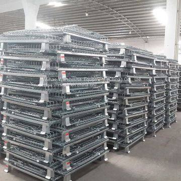 Customized Zinc Coated Heavy Duty Wire Mesh Container for Industrial Parts Warehouse photo-5