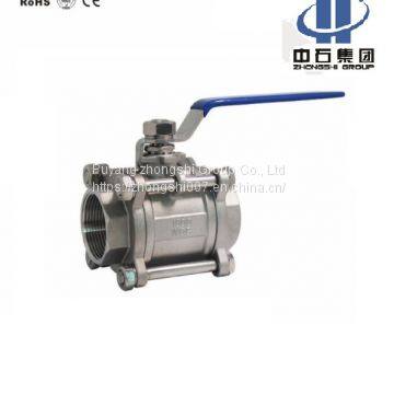 3PC ball valve cf8m 1000 wog stainless steel ball valve