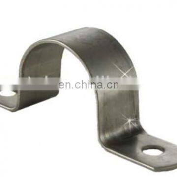 two hole metal pipe strap clamp