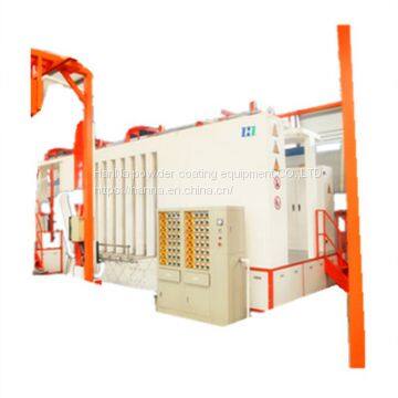 Semi-Automatic Powder Aluminium Profile Powder Coating Plant Production Line