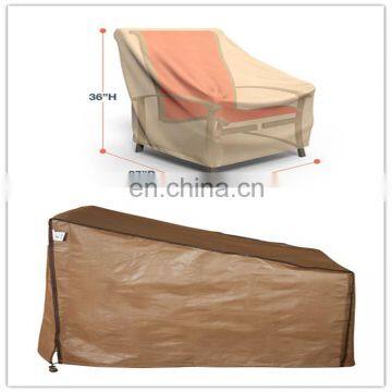 Durable Waterproof Outdoor Beige PE Woven Armchair Cover