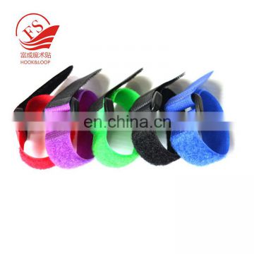 Alibaba hot sales hook loop packing strap with plastic buckle