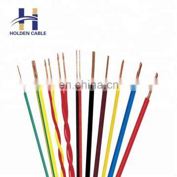 Solid or multi annealed copper PVC single core wire cable