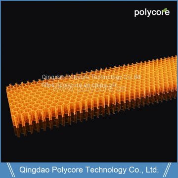 Orange Polycore PC Honeycomb PC6.0 0.5mm Polycarbonate Sheet Stiffness Strength