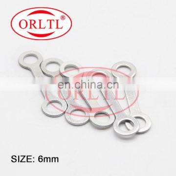 ORLTL 6mm Common Rail Injector Shim Copper Washer Pad Injector Shim Kits Nozzle Clip Washer For Denso Injector 5pc/bag