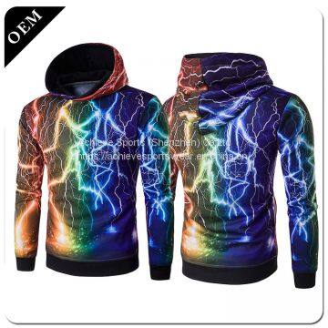 Custom Mens 3D Printed Pullover Hoodies All Over Printing Polyester Hooded Sweatshirts photo-4