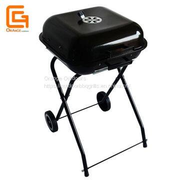 Trolley Portable Barbeque Charcoal Grills for Outdoor Use