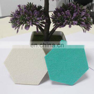 Customized Colorful Hexagon Felt Coasters photo-4