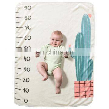 New Design Kids Blanket Super Soft Flannel New Baby Towel Baby Milestone Blanket