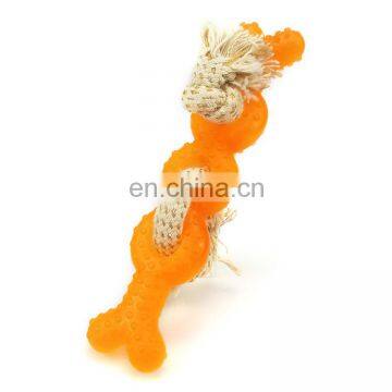 Interactive Rope Strung Through Bone Toy for Small Dogs Durable Play Toy Indoor and Outdoor Toy photo-3