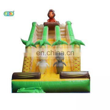 high quality animal  coconot tree inflatable slide for sale