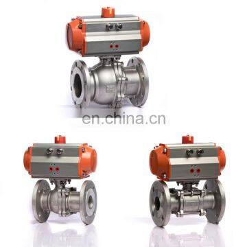 Q641F-16C Flange Series Cast Steel DN15~200 Water Pneumatic Ball Valve