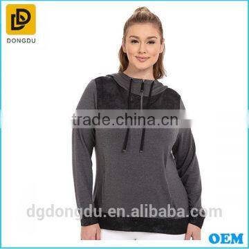 Wholesale cotton High quality hoodies black plus size Hoodies for women