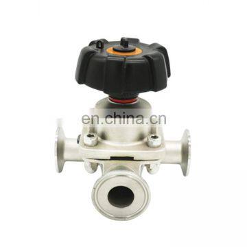 SS316 Sanitary Zero Dead Leg T Type Diaphragm Valve for Pharmaceutics photo-3