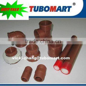 PPH Fittings PPH Pipe Fittings PPH plastic fittings with NPT thread