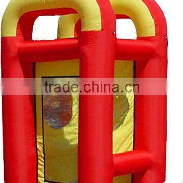 inflatable cube cash game catching grab machine booth for sale