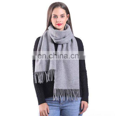 Wholesale Inner Mongolia Solid 100% Cashmere Scarf Pashmina Kaschmir Shawl photo-5