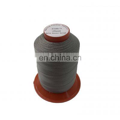 FDY polyamide thread nylon6 bonded thread 210D/3 for sewing,quilting,filling , small 250gram king tube