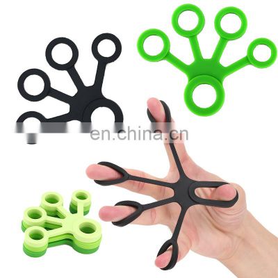 Wholesale Silicone Hand Expander Finger Gripper Stretcher Trainer Strength Resistance Bands Hand Grip Yoga Wrist Exercise